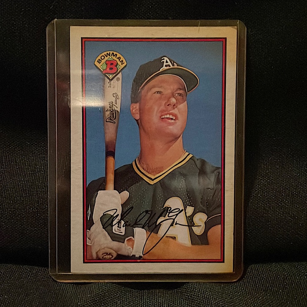 1989 Mark Mcgwire Oakland Athletics Bowman Card 1b 197